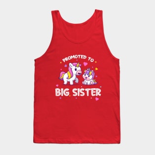 Promoted to big sister (on dark colors) Tank Top